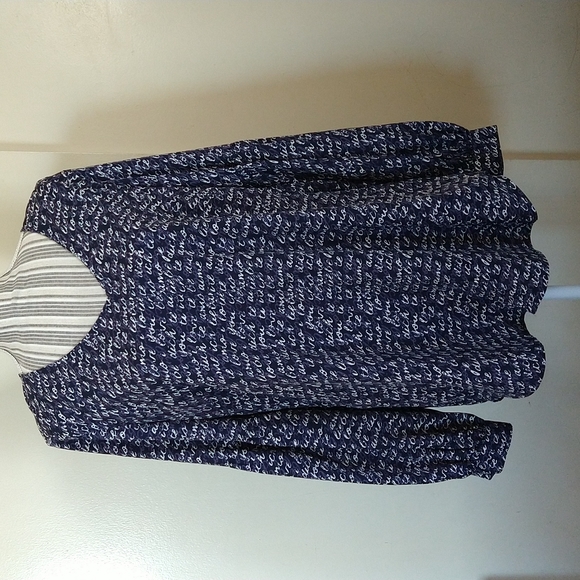 Cabi navy long sleeves tunic blouse size small oversized - Picture 4 of 14